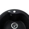 Гранітна мийка Globus Lux ORTA 485 мм-А0002, чорний- Фото 3